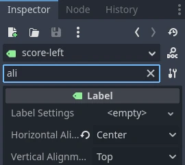 Align the text to center within the label