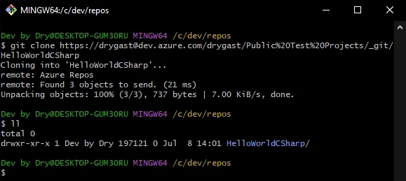 Repo cloned and ready